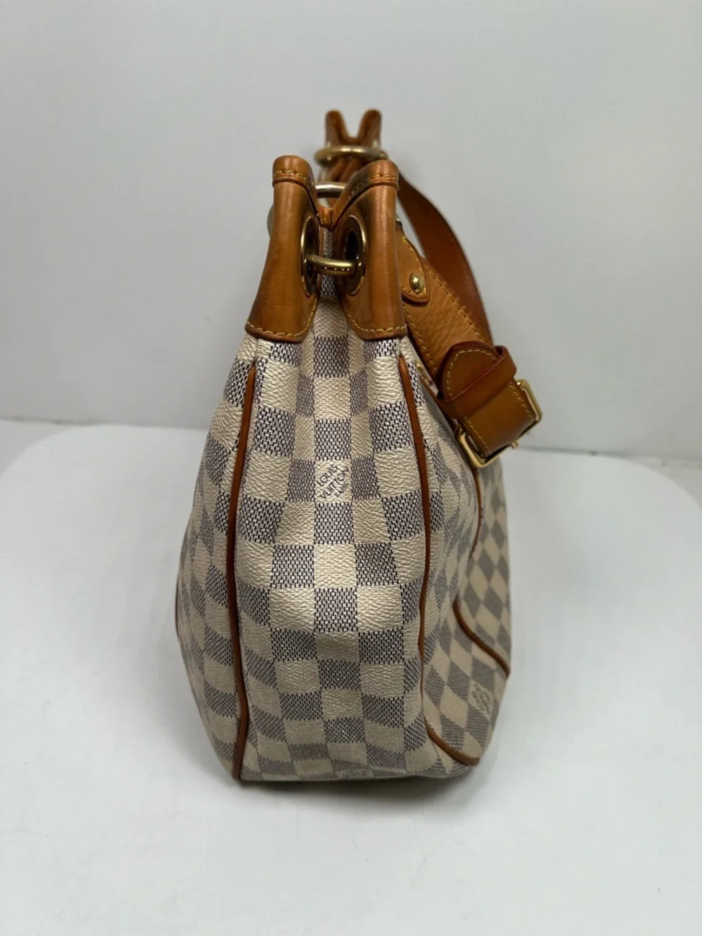 Louis Vuitton LV Shoulder Bag Galliera PM White Damier Azur